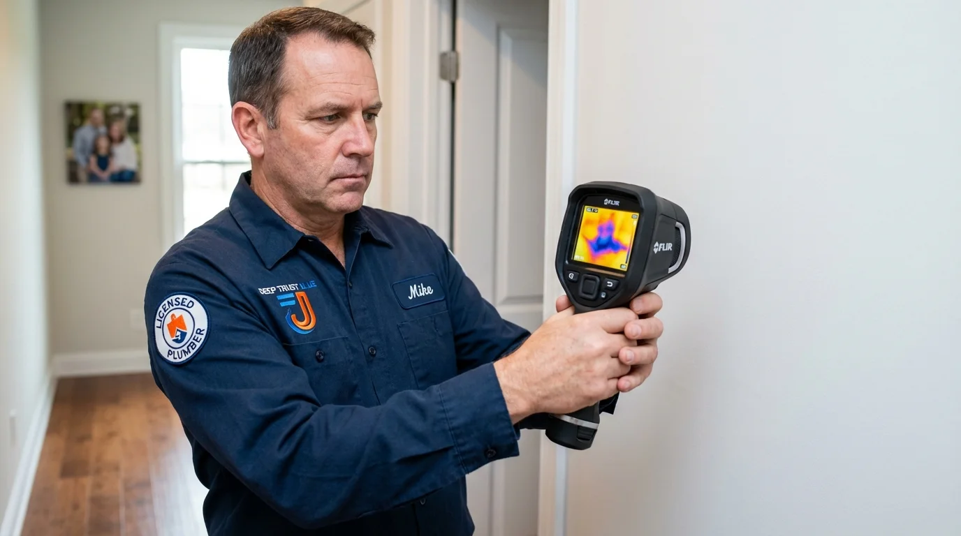Thermal imaging leak detection by Johns Plumbing LLC in West Mifflin
